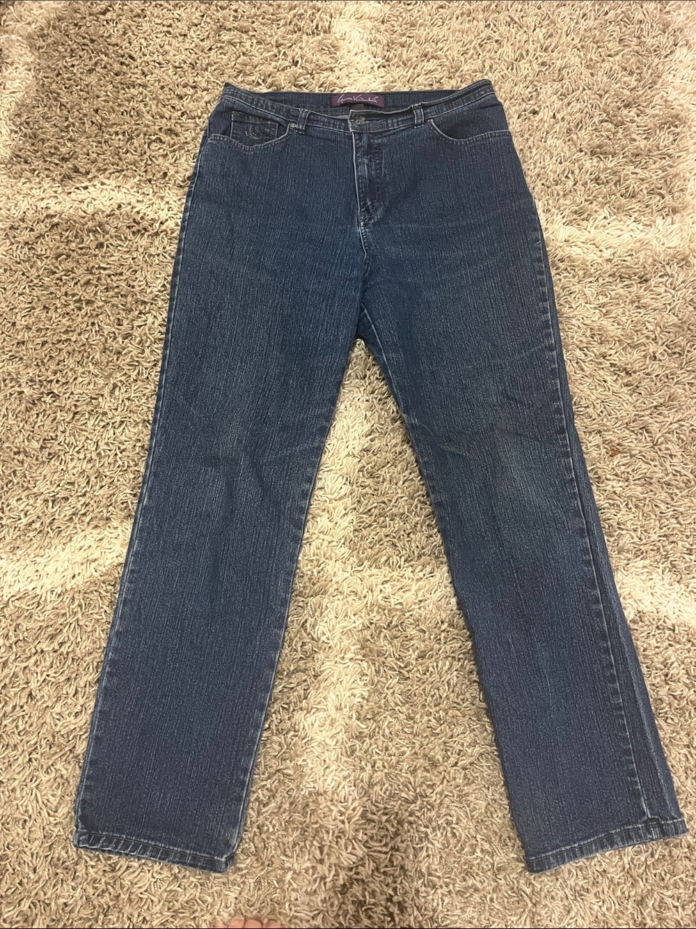 Gloria Vanderbilt Men's Dark Blue Straight Jeans